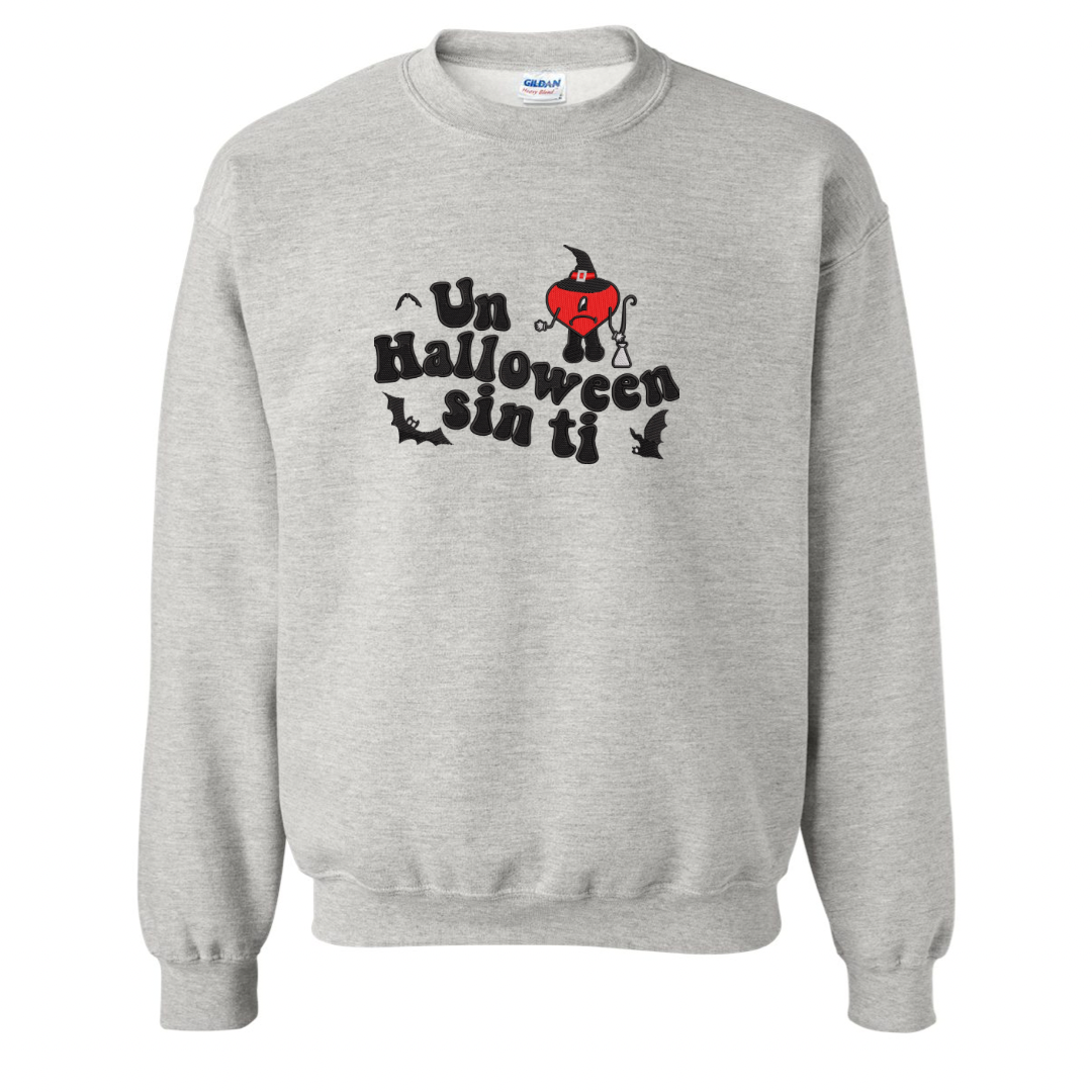 Un Halloween sin Ti Embroidered Crew