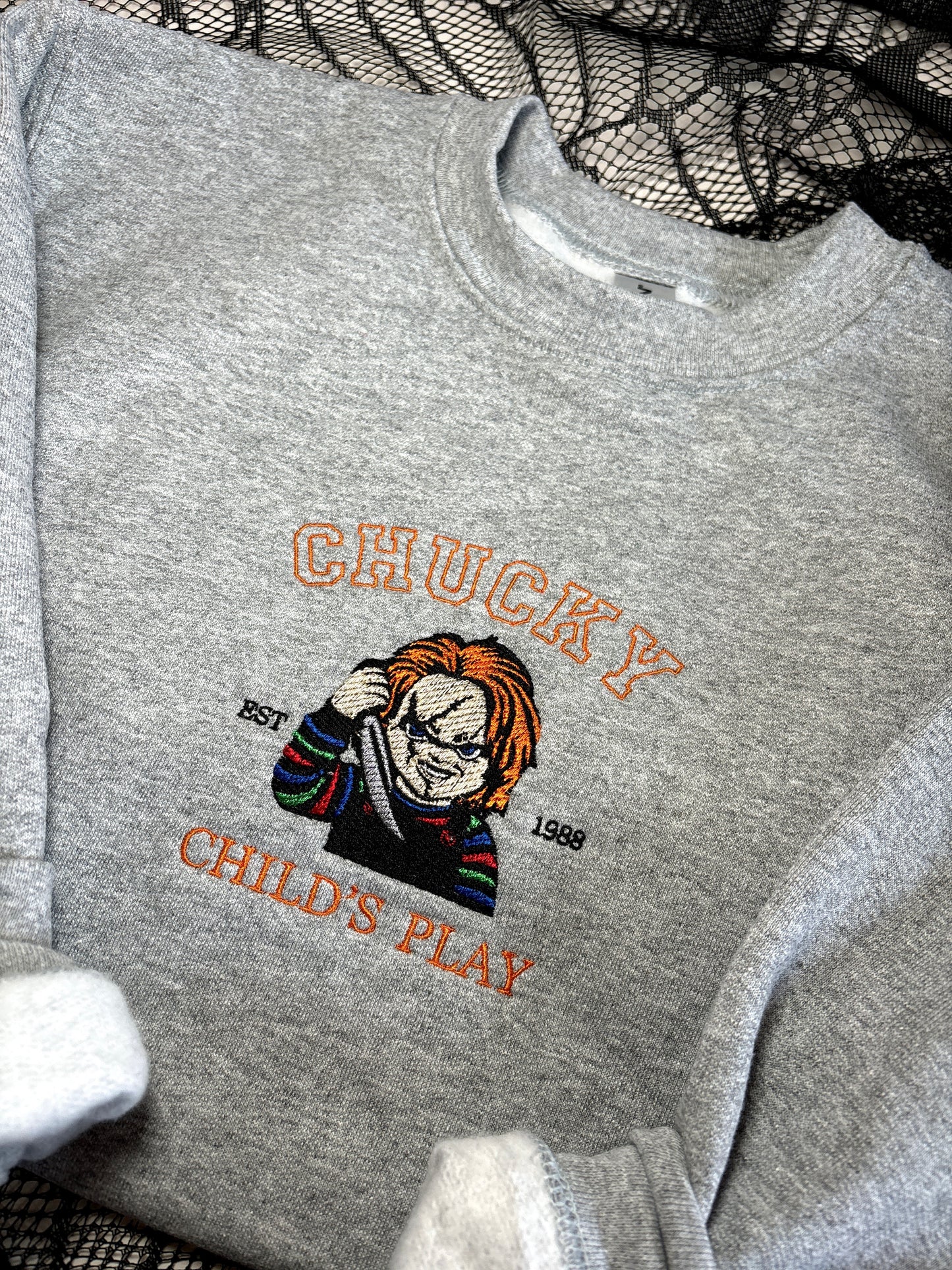 Chucky Embroidered Crew