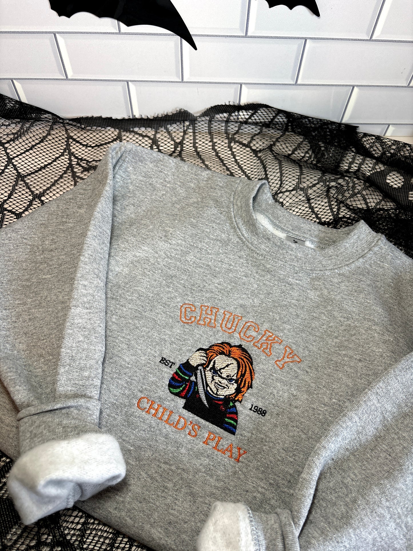Chucky Embroidered Crew
