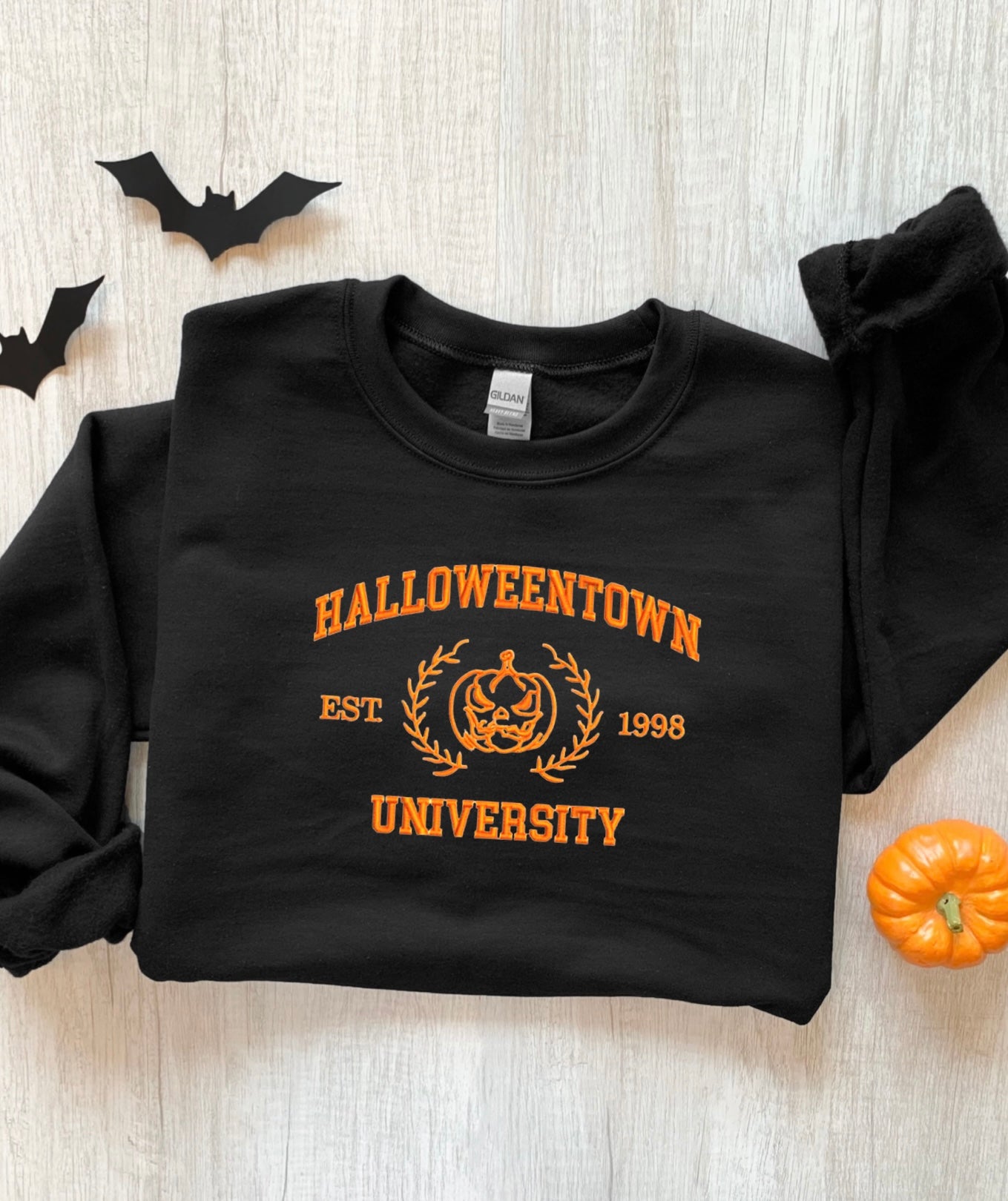 Halloween town Embroidered Crew