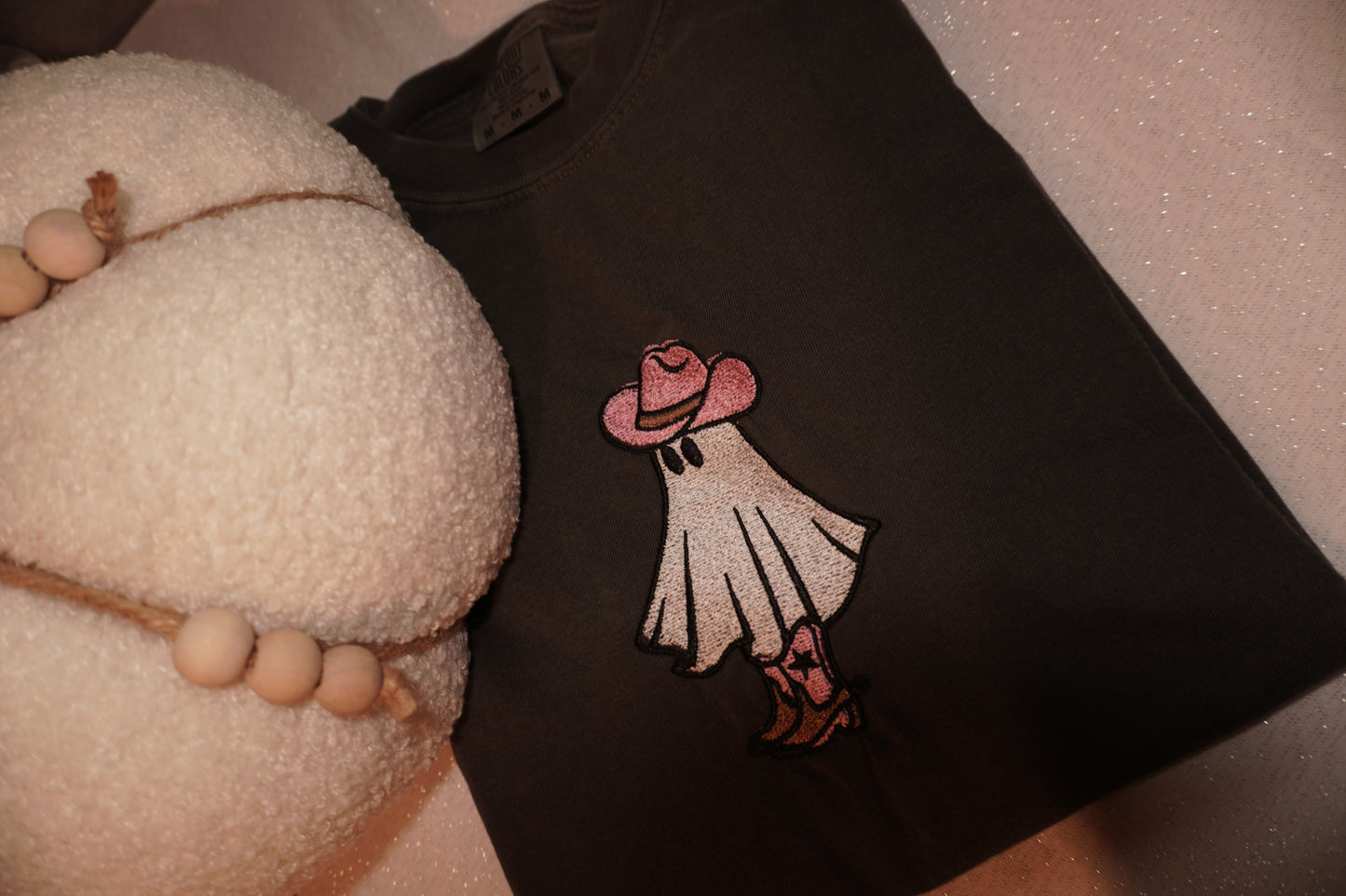 Ghost Cowgirl Embroidered Tee