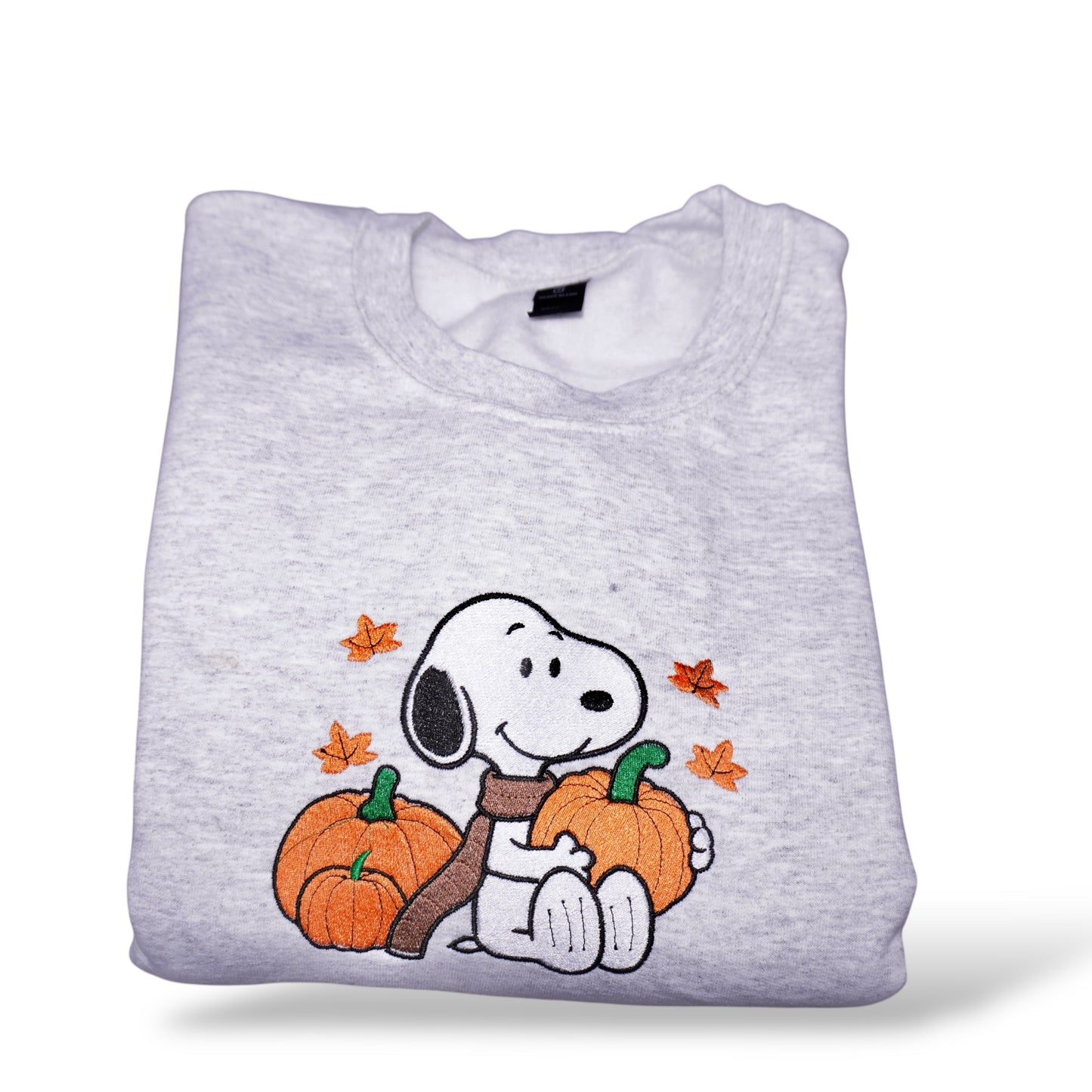 Dog pumpkin Embroidered Crew
