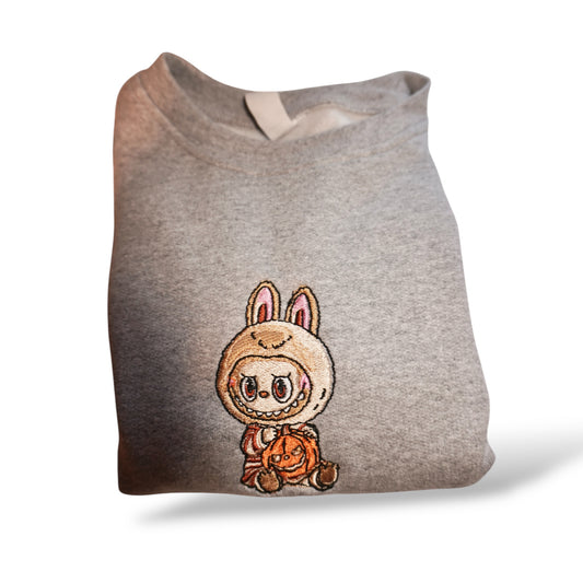 Labubu Spooky Embroidered Crew