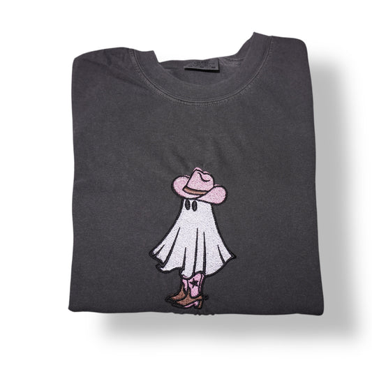 Ghost Cowgirl Embroidered Tee