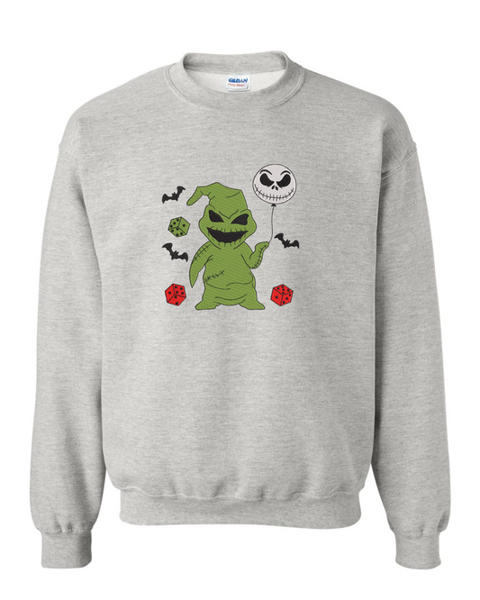 Oogie boogie Embroidered Crew