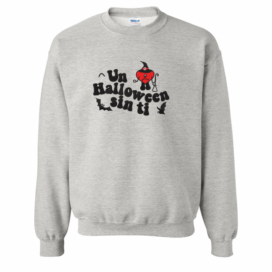Un Halloween sin Ti Embroidered Crew