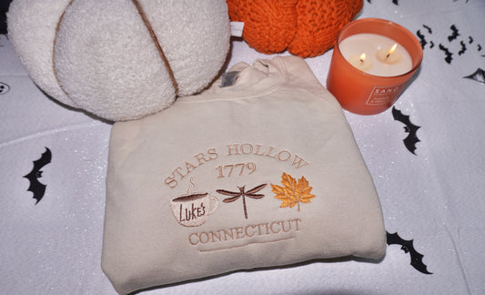 Stars Hollow Embroidered Crew