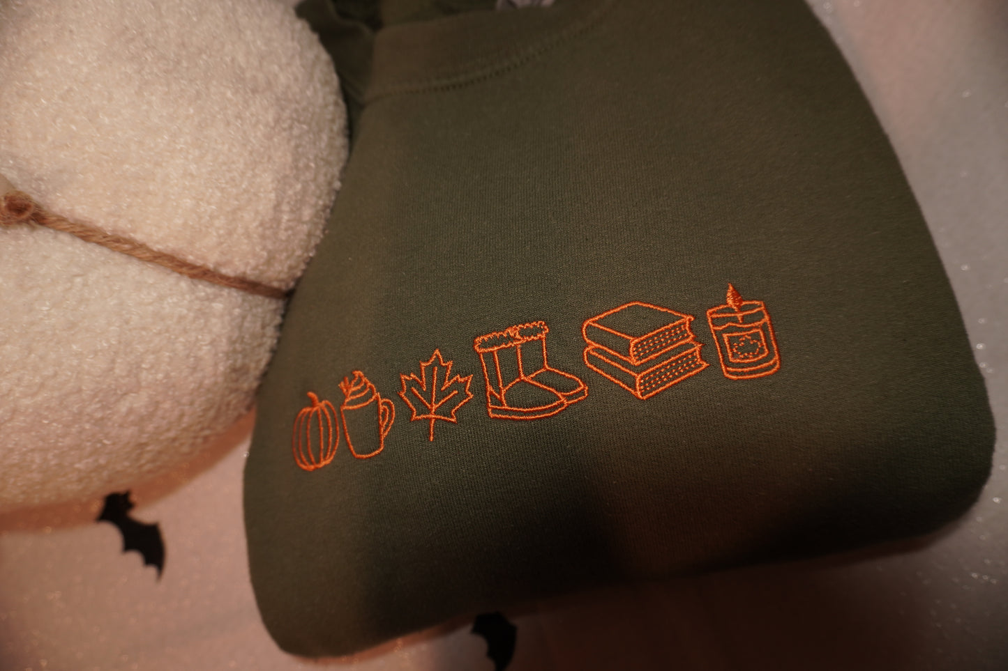 Fall Embroidered Crew