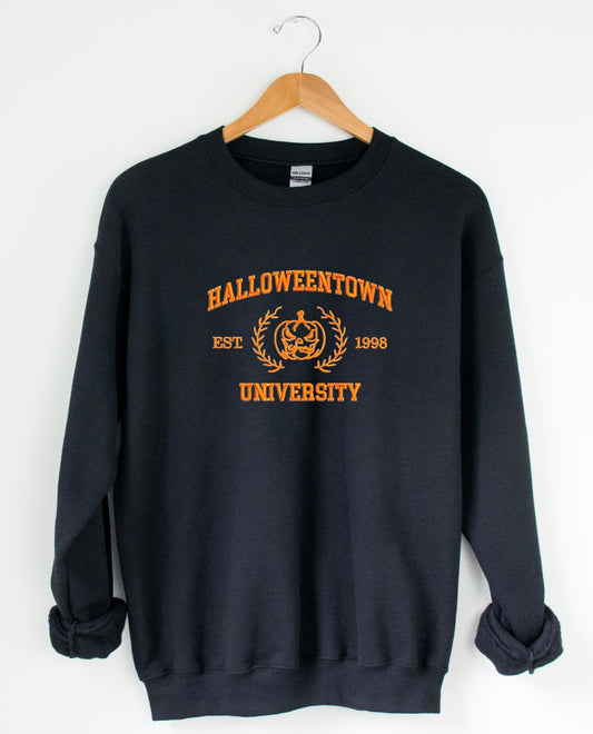 Halloween town Embroidered Crew