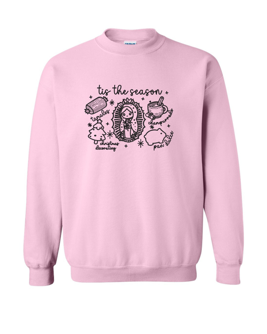 Tis is the season embroidered sweater