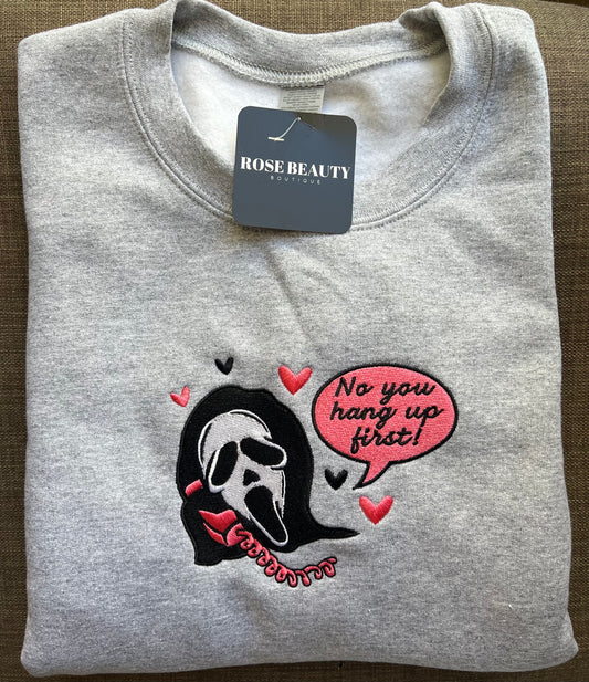 Scream Embroidered Crew