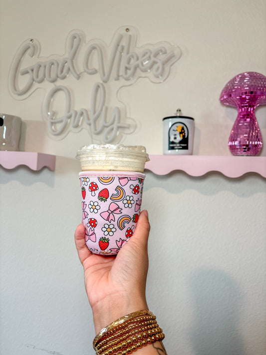 Flower and Bows Coffee Cozies