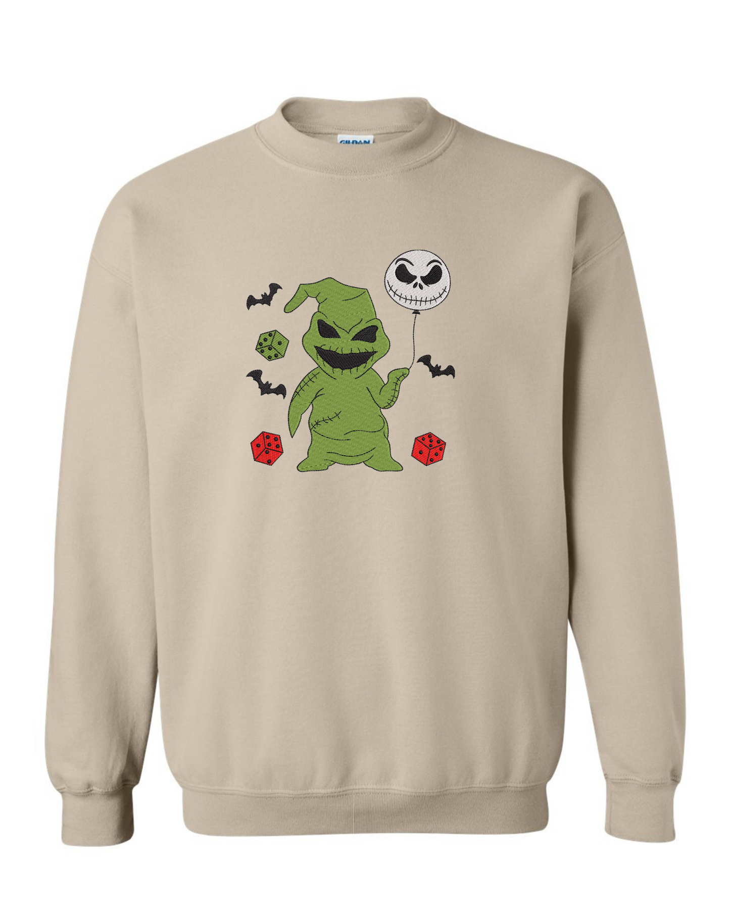 Oogie boogie Embroidered Crew