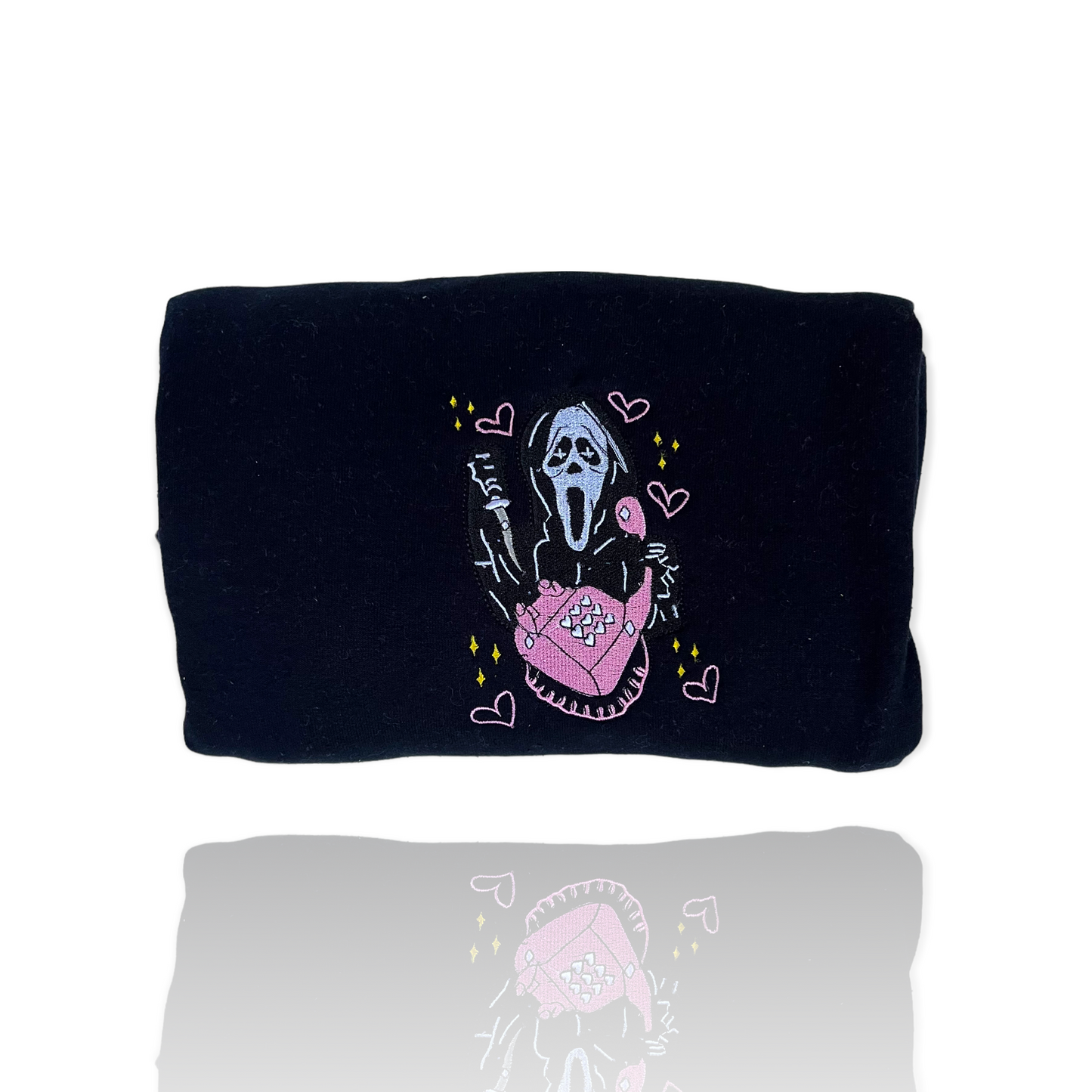 Ghost Face embroidered Crew