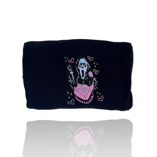 Ghost Face embroidered Crew