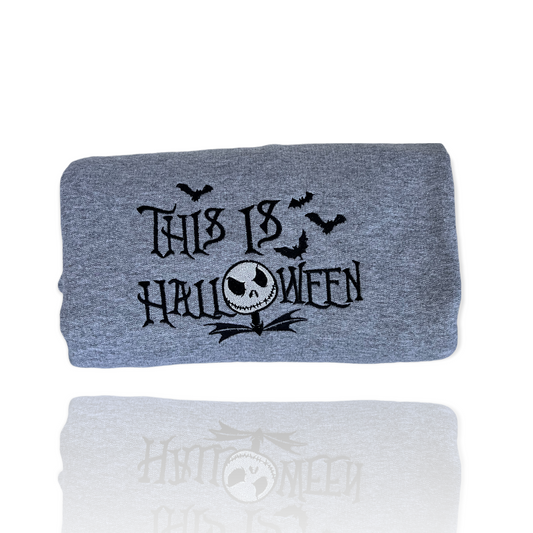 This is Halloween embroidered Crew