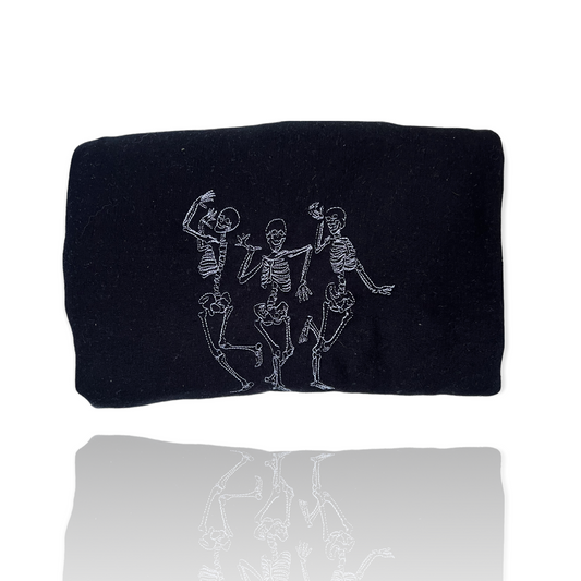 Dancing skeleton embroidered Crew￼