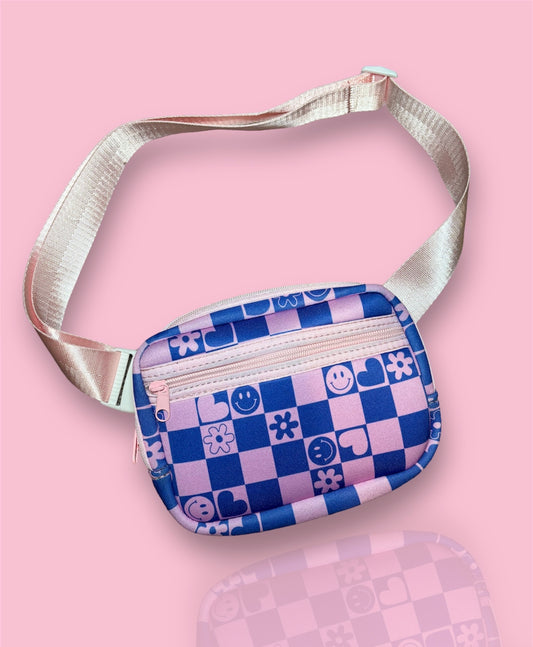 Checkered Crossbody- Belt bag